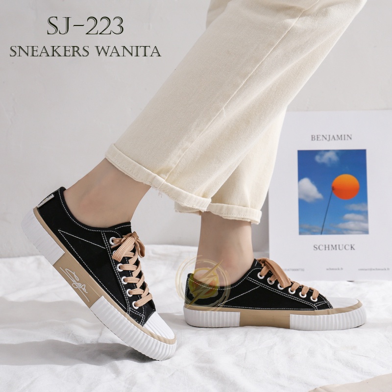 JWALK - Sepatu Sneakers Wanita Casual Wear ala Korea Import Kualitas Super Premium - 223