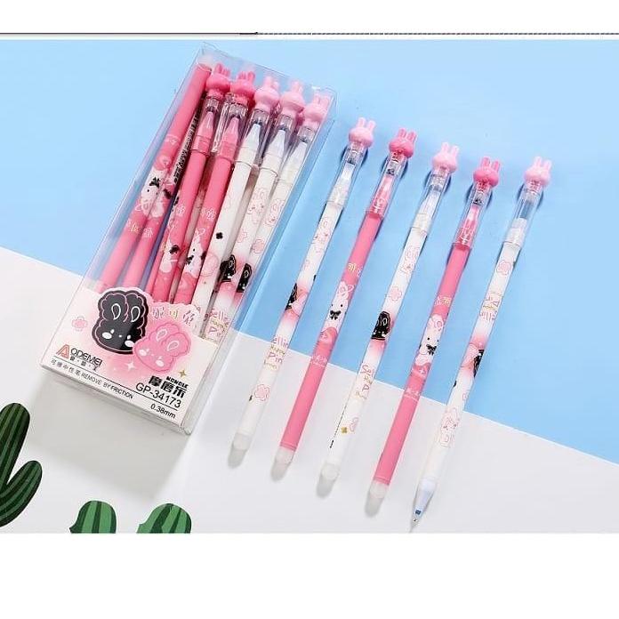 

(Y-O-R㊛) [GROSIR] 1 LUSIN Bolpen/ Pulpen Hapus/ Pena Bisa Di Hapus Aodemei/ ZI XIN/ + GANTUNGAN BONEKA ISI 12 PCS top produk