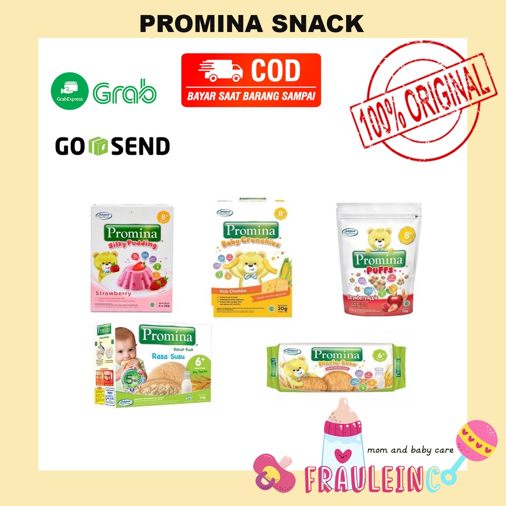 *FRAULEINCO* Promina Baby Snack Puff 15gr / marie roll /  biskuit arrowroot cookies / promina biskuit marrie susu