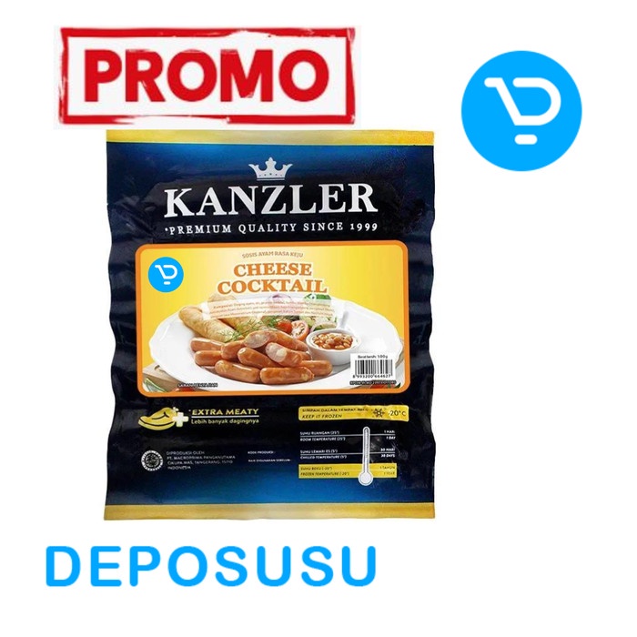 

Sosis Kanzler CHEESE COCKTAIL 500gr isi 26 pcs (FROZEN FOOD)