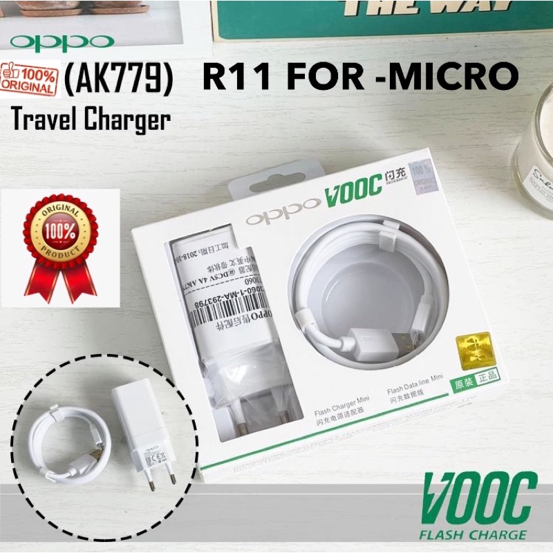 CHARGER OPPO SUPER VOOC MICRO AK779 R11 ORI FOR ANRDOID SMARTPHONE BY SMOLL