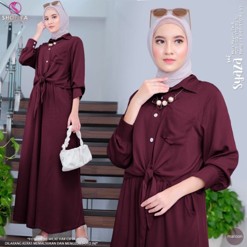 SYAZA SET ORI SHOFIYA | Rayon Twil Premium