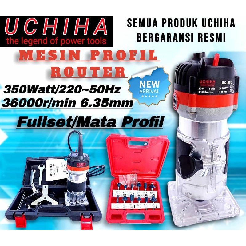 Mesin Trimmer Cordless 48Vf-Mesin Router baterai Kayu - Mesin Profil UCHIHA JAPAN Promo terbatas