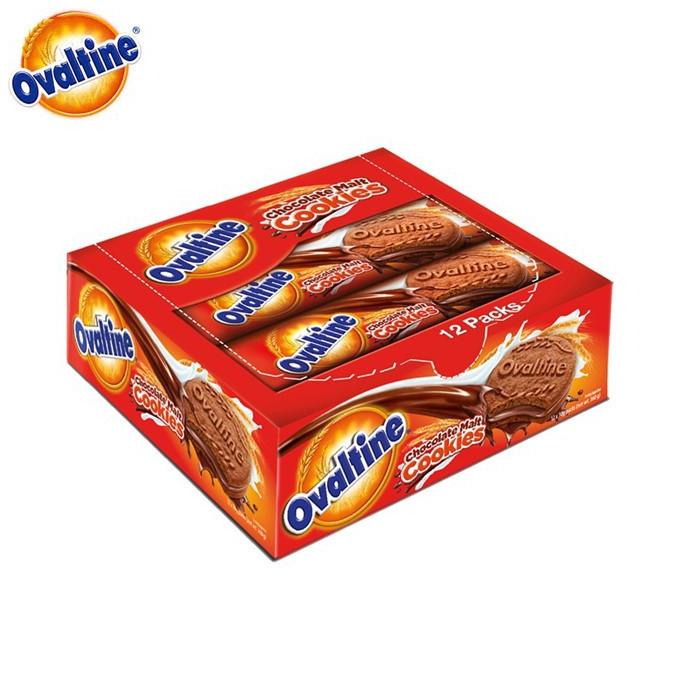 

olu53 Ovaltine Chocolate Malt Cookies Biskuit Cokelat 12 x 30 gr .,.,.,.,