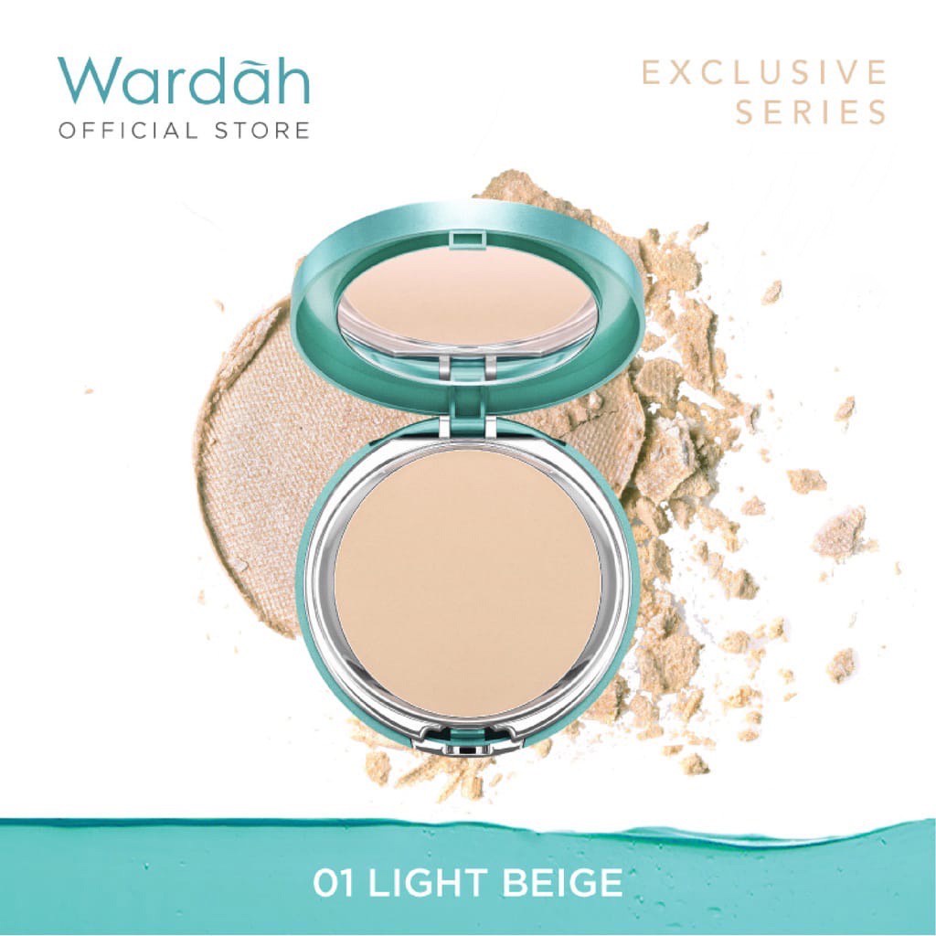 WARDAH Exclusive Two Way Cake Indonesia / Bedak Padat Wajah 12g / High Coverage For Flawless Look Superfine / Silky Particles Soft Focus Agent Oil Absorber / SPF 15 Vitamin E Full Tahan Lama / Cosmetic Face Makeup Make Up Series / Compact Powder Refill