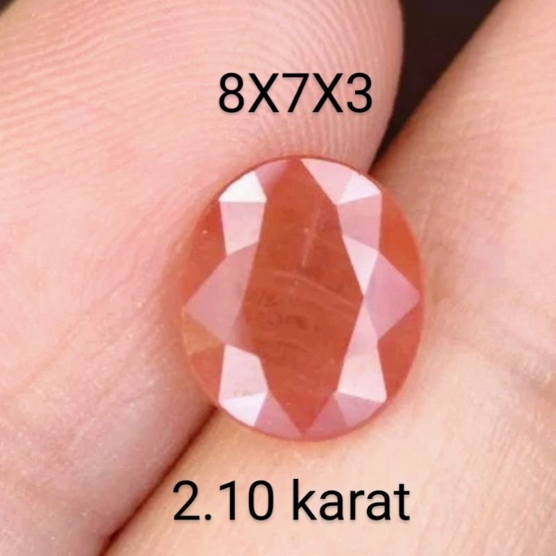 NATURAL PADPARADSCHA ORANGE SAFIR SAPHIRE SAPPHIRE CORUNDUM BATU PERMATA bukan blue safir saphire sa