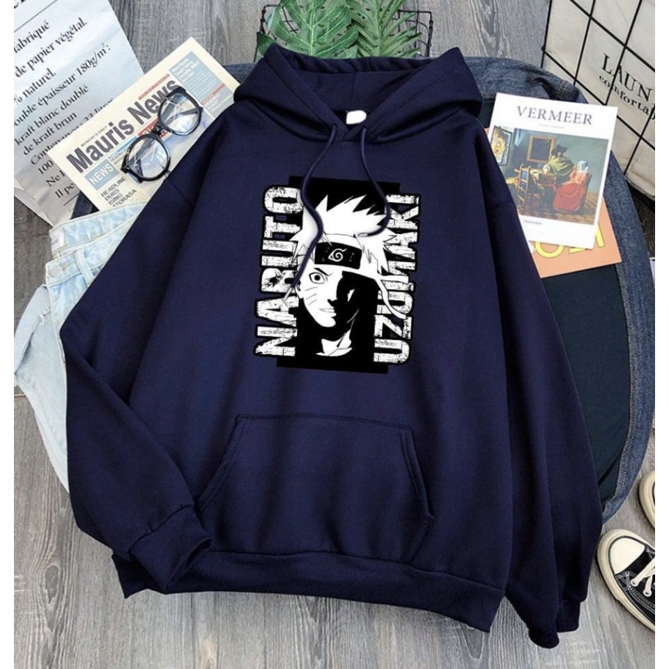 UZUMAKI NARUTO  anime Jumper Hoodie II  Sweater Hoodie Trendy II Sweter Oblong Topi Sz M - XL ( Pria &amp; Wanita / Anak &amp; Dewasa )