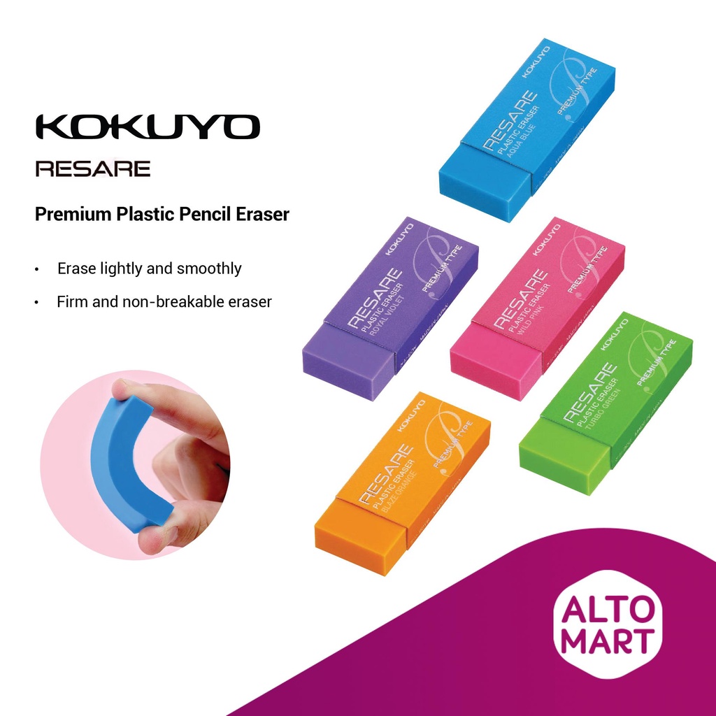 

Kokuyo RESARE Premium Plastic Pencil Eraser Penghapus Pensil Elastis