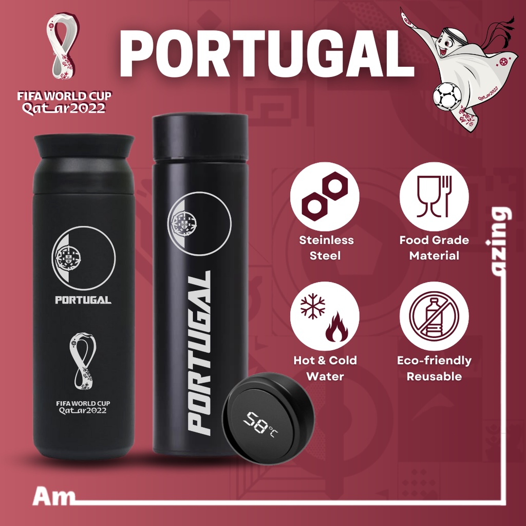 PORTUGAL - TUMBLER CUSTIM DESAIN LOGO PORTUGAL WORLD CUP 2022