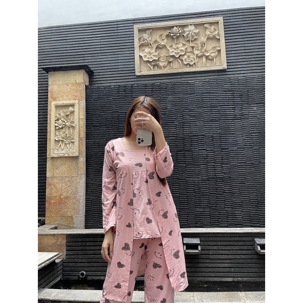 STELAN KIMONO PP LOVE PINK