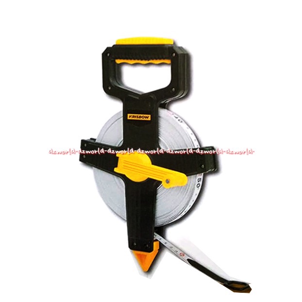 Krisbow Measuring Tape 50meter Fiberglass Meteran Gulung Meteran Tanah Alat Ukur Centimeter Kris Bow Mea Suring Fiber Glass 50 Meter 50m