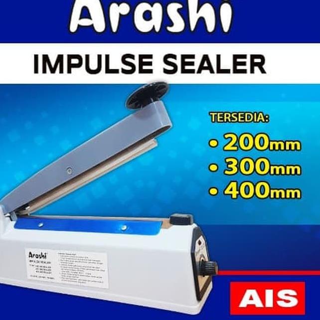 Terbaru Arashi Impulse Sealer AIS 300 30cm Alat Perekat Press Plastik AIS300