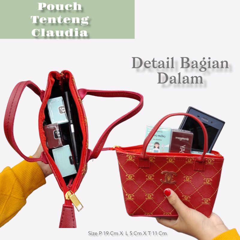 TAS TENTENG KECIL CLAUDIA / POUCH CLAUDIA