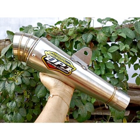 Knalpot Racing DPJ Silver Titan Jigsaw Jiksaw Keong Kerucut Inlet 50 Mm Sarteng Saringan Sarangan Se
