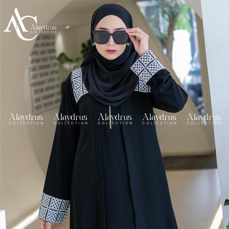 Abaya Gamis Syari Hitam Arab Saudi Bahan Jetblack Turkey Umroh Abaya Dubai 890