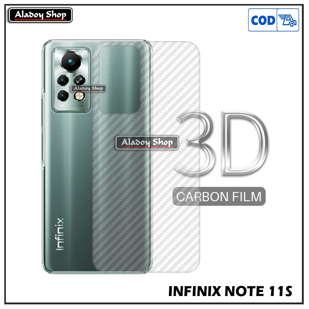 Paket 3IN1 Tempered Glass Layar Matte Anti Glare Infinix Note 11S Free Tempered Glass Camera dan Skin Carbon