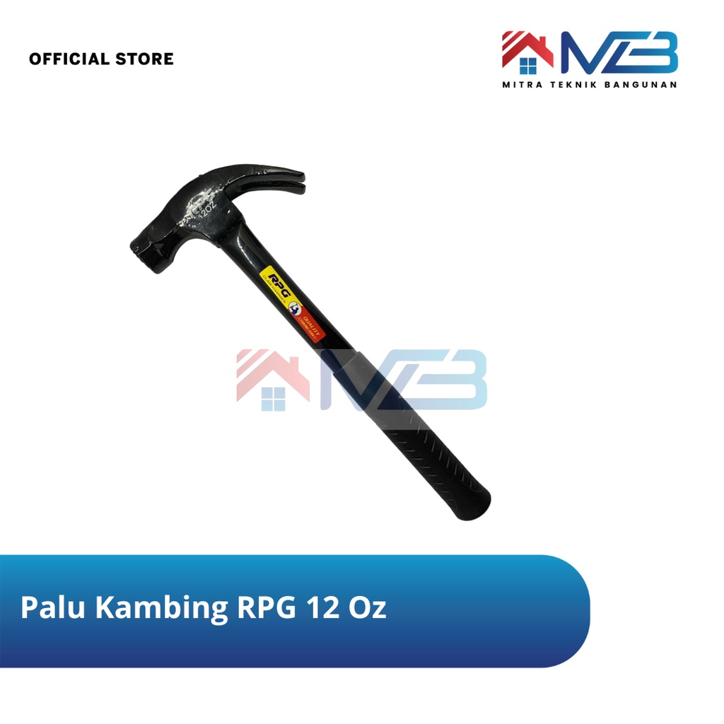 Palu Kambing / Palu Cungkil RPG Hitam Besi 12oz