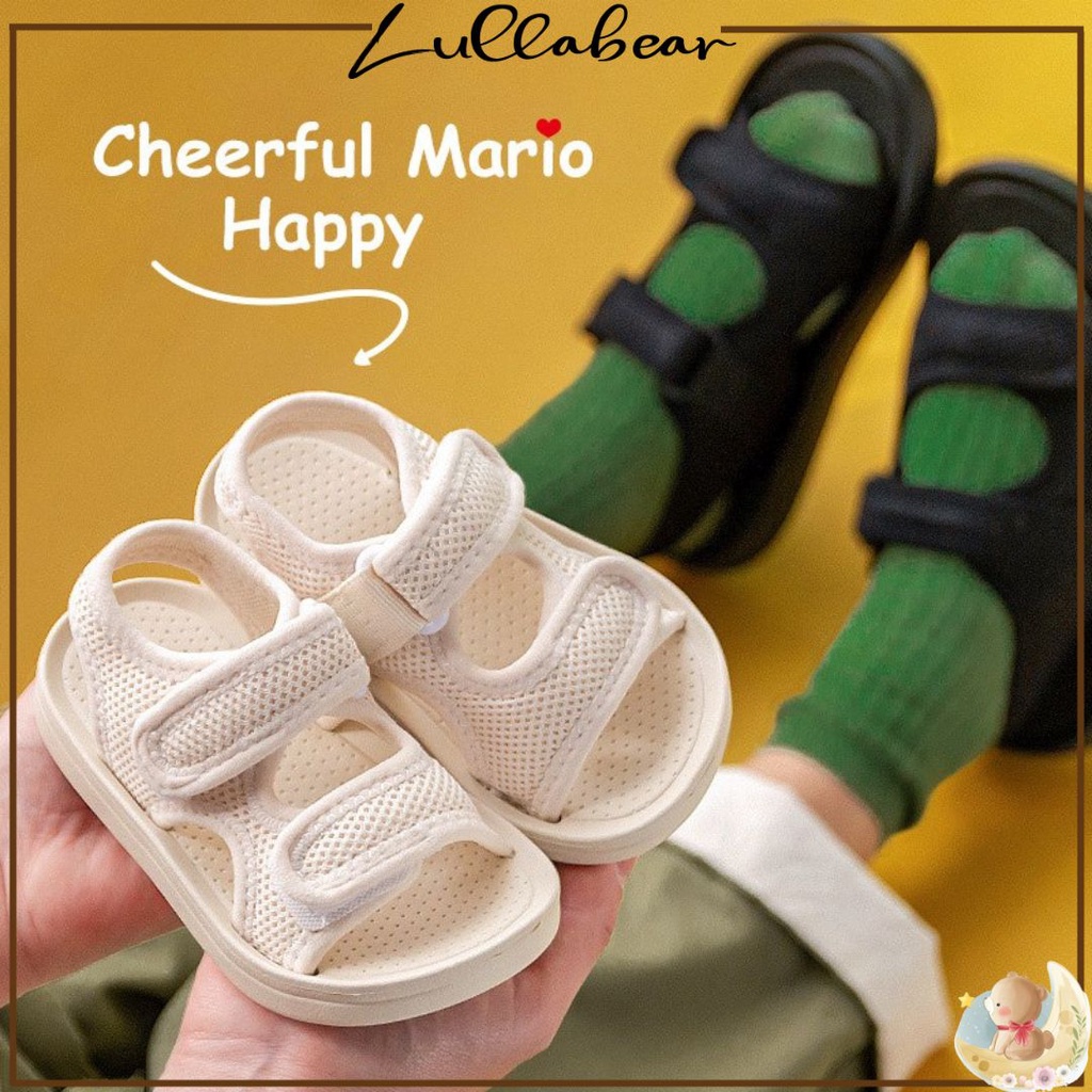 LULLABEAR - Cheerful Mario Baby Shoes Sepatu Sandal Anak Sepatu Sandal Anak Lembut Lentur Nyaman