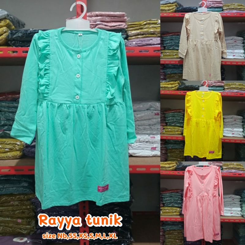 RAYYA TUNIK TUNIK ANAK BAJU ANAK BAJU ANAK PEREMPUAN ATASAN ANAK