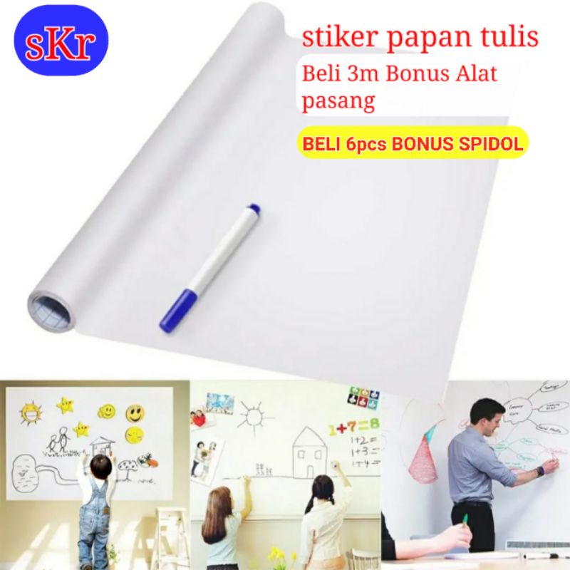 

STIKER PAPAN TULIS/STIKER WHITEBOARD/STIKER BLACKBOARD/WALLPAPER PAPAN TULIS