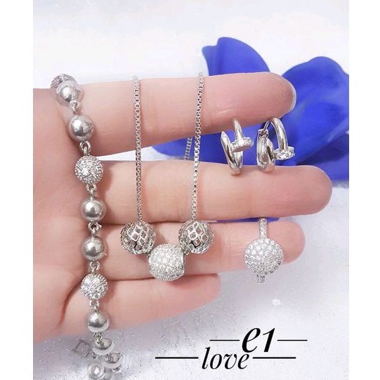 set perhiasan xuping fullset silver fl0203