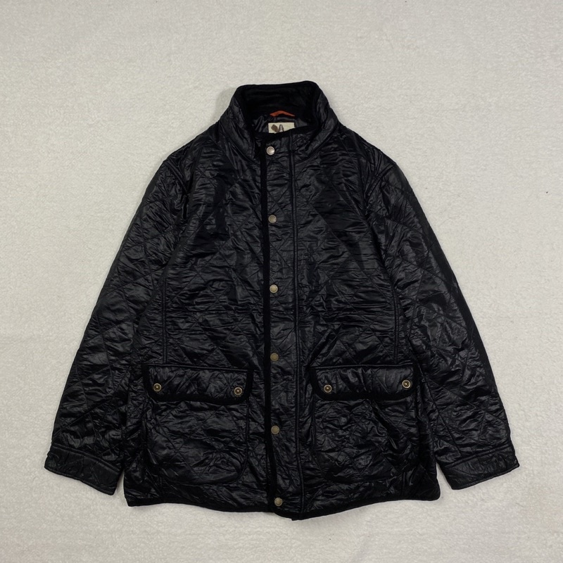 Hush Puppies Quilted Casual Barbour Jacket Harrington Parka Work Jacket