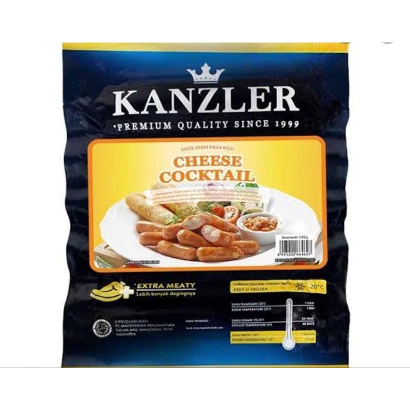 

KANZLER Sosis Cheese Cocktail 500gr | Frozen Food | Makanan Beku Olahan