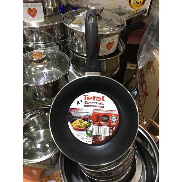 Wjn [Promo] Tefal Teflon Asli Original 20 Cm Non Stick Essentials Tebal