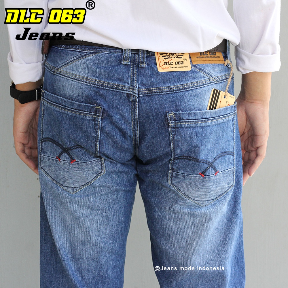 Celana Jeans Pria Panjang Reguler Original DLC // Celana Jeans Selvedge Original DLOCO 063 CARDINAL