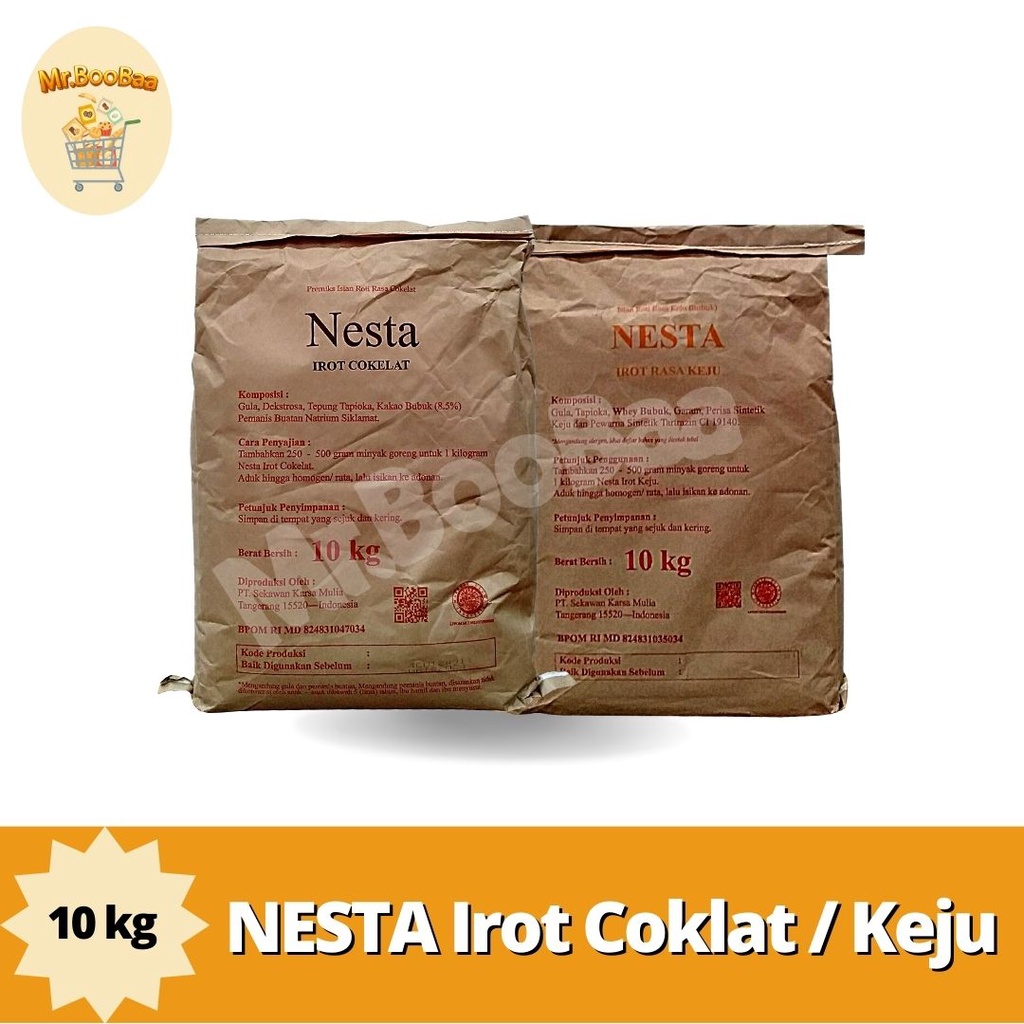 

NESTA Irot - Bubuk Isian Roti Nesta Rasa Coklat / Keju @10kg