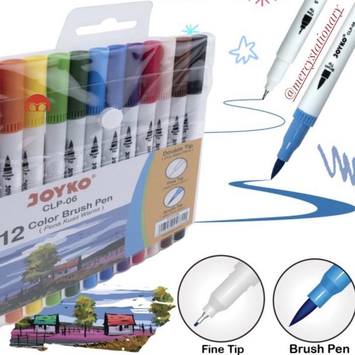 

Best 바 Brush Pen Joyko 12 Warna CLP-06 Color Pen