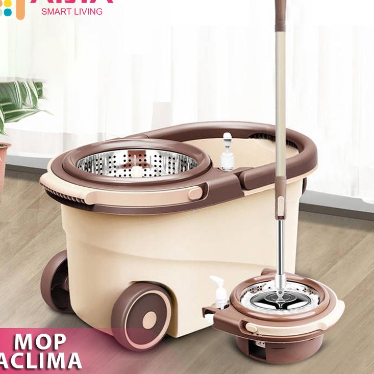 Termurah AIJIA Alat Pel Lantai Ultra Mop | Alat Pel Praktis SPIN MOP | Mop Pel Lantai Ultra Mop Acli