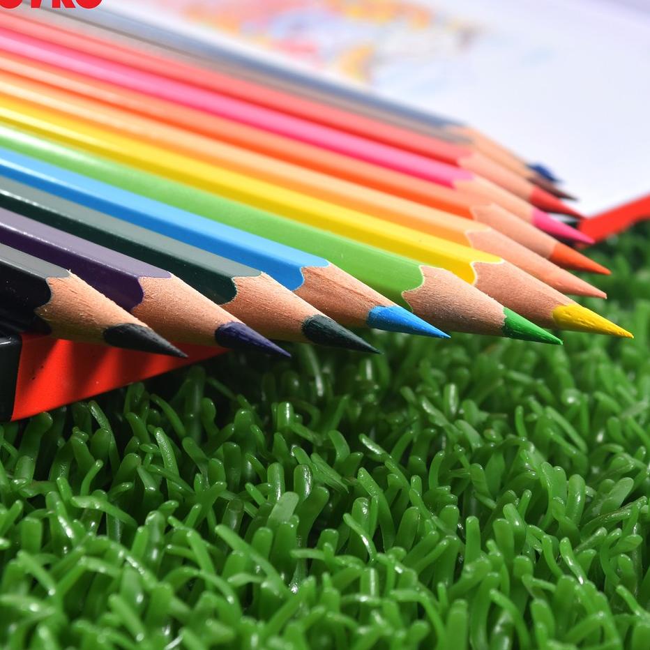 

✺✺ Joyko Pensil Warna Dengan Metal Case Color Pencils Hexagonal Grip