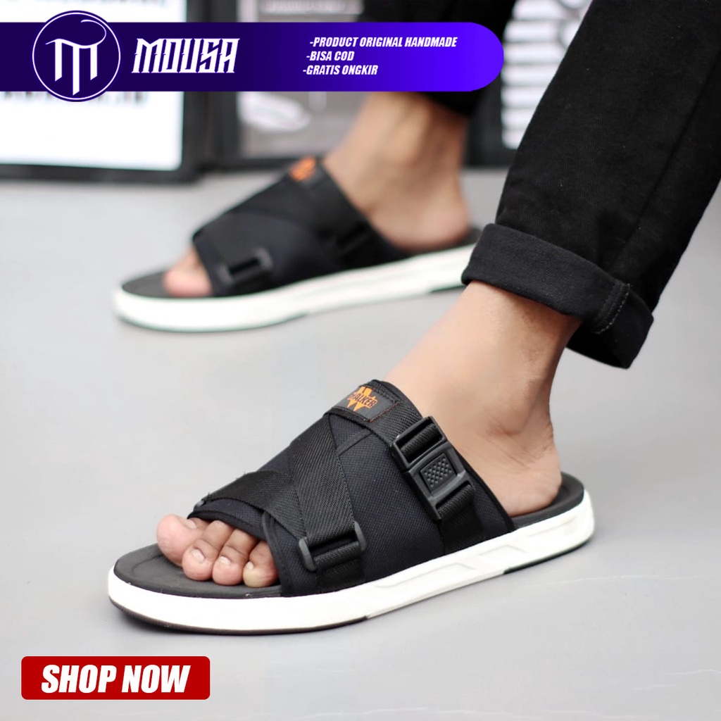 Sandal Slide Sandal Pria Sendal Flip Flop Ringan Terbaru Kekinian Mousa Vet