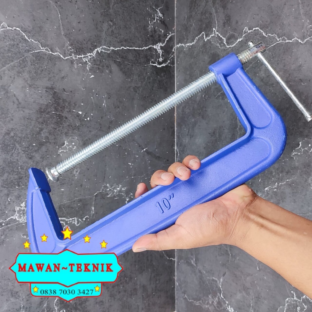 10inch bais C Klem G klem c Catok Kayu klem kayu Clamp Kayu gum 10inch