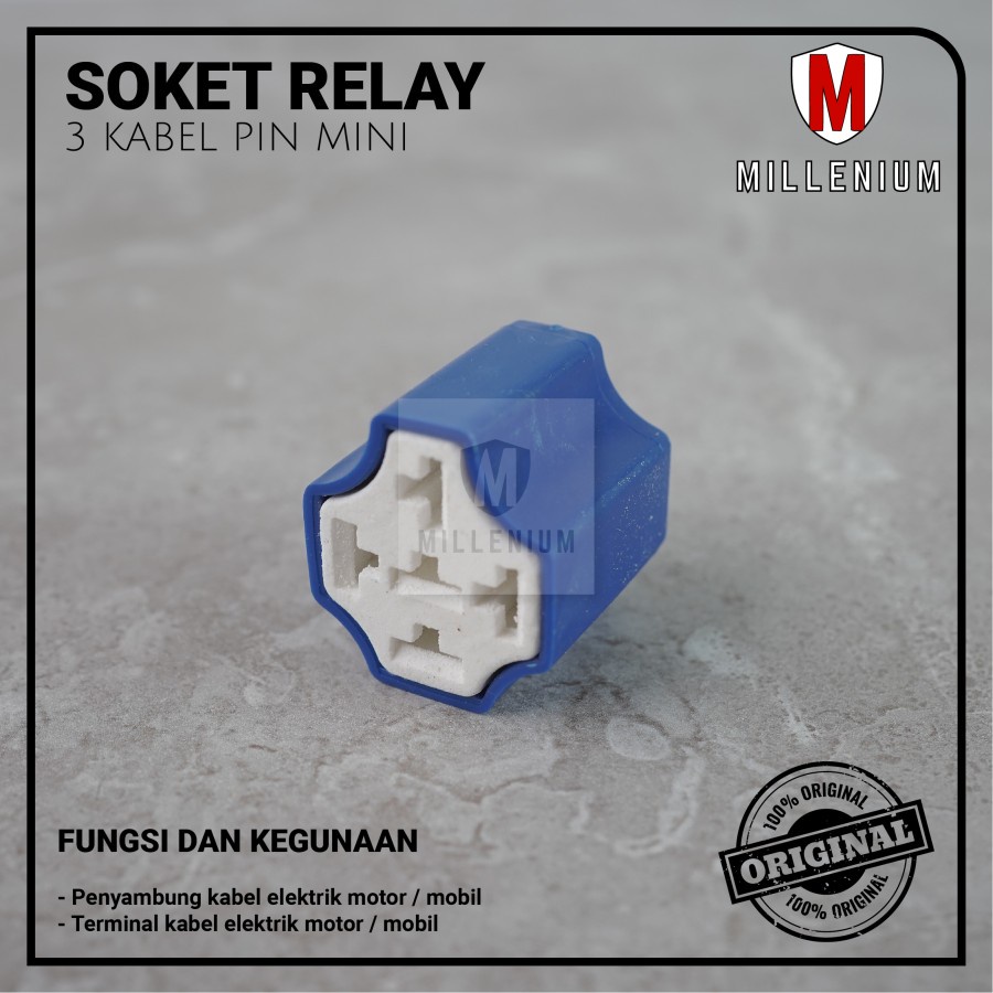 SOKET RELAY KERAMIK KOSONGAN / RUMAH RELAY KERAMIK KOSONGAN / 5 PIN