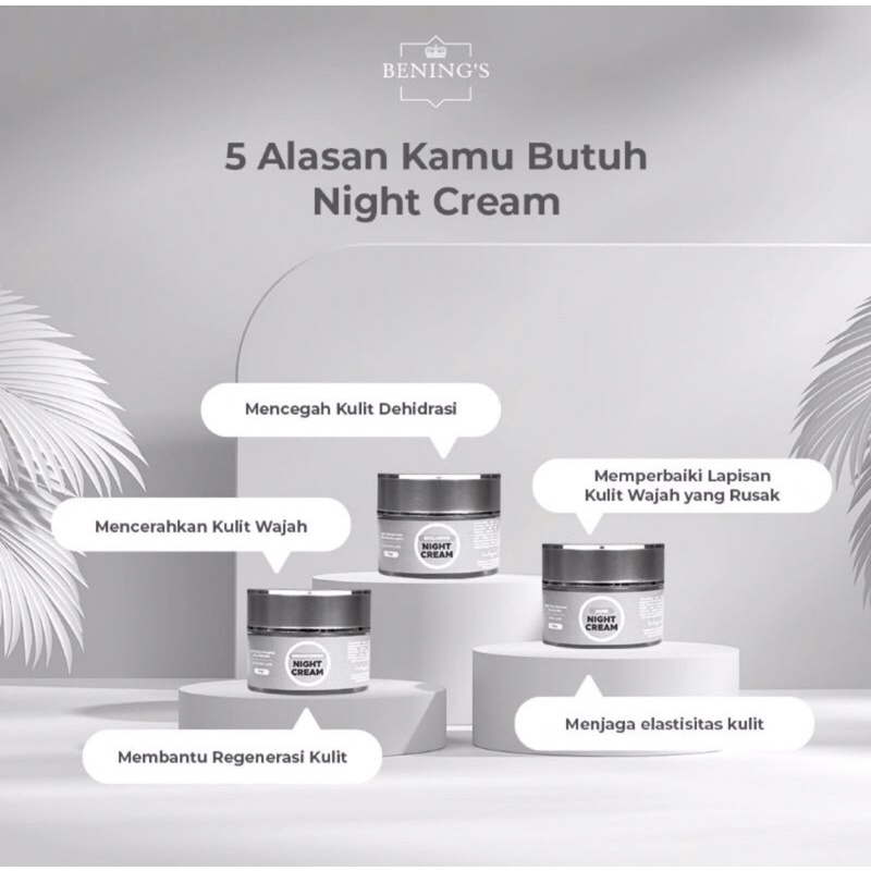 NIGHT CREAM BENING'S SKINCARE DR OKY PRATAMA