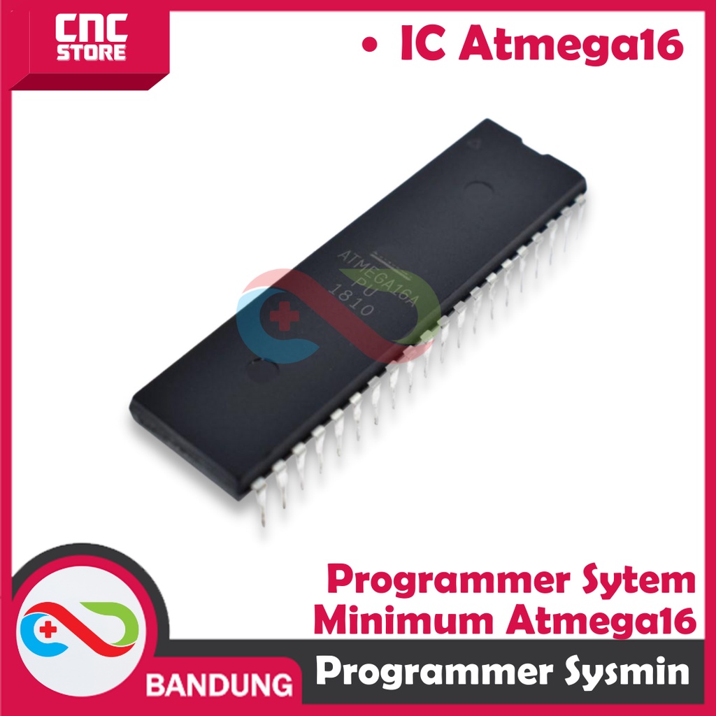 PAKET LENGKAP SYSMIN SYSTEM MINIMUM ATMEGA16 PLUS USB ASP ISP AVR