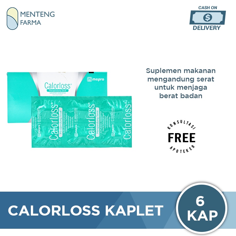 Calorloss 1000 mg 6 Tablet - Suplemen Makanan Kaya Serat