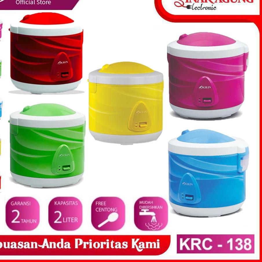 limited STOCKMAGIC COM / RICE COOKER KIRIN KRC138 / KRC-138 / KRC 138 [2 LITER] 100% ORI|RA4