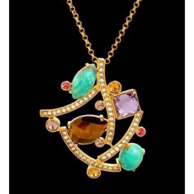 Sunny Turquoise Pendant Necklace