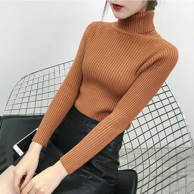 Turtleneck Daisy Atasan Wanita Lengan Panjang