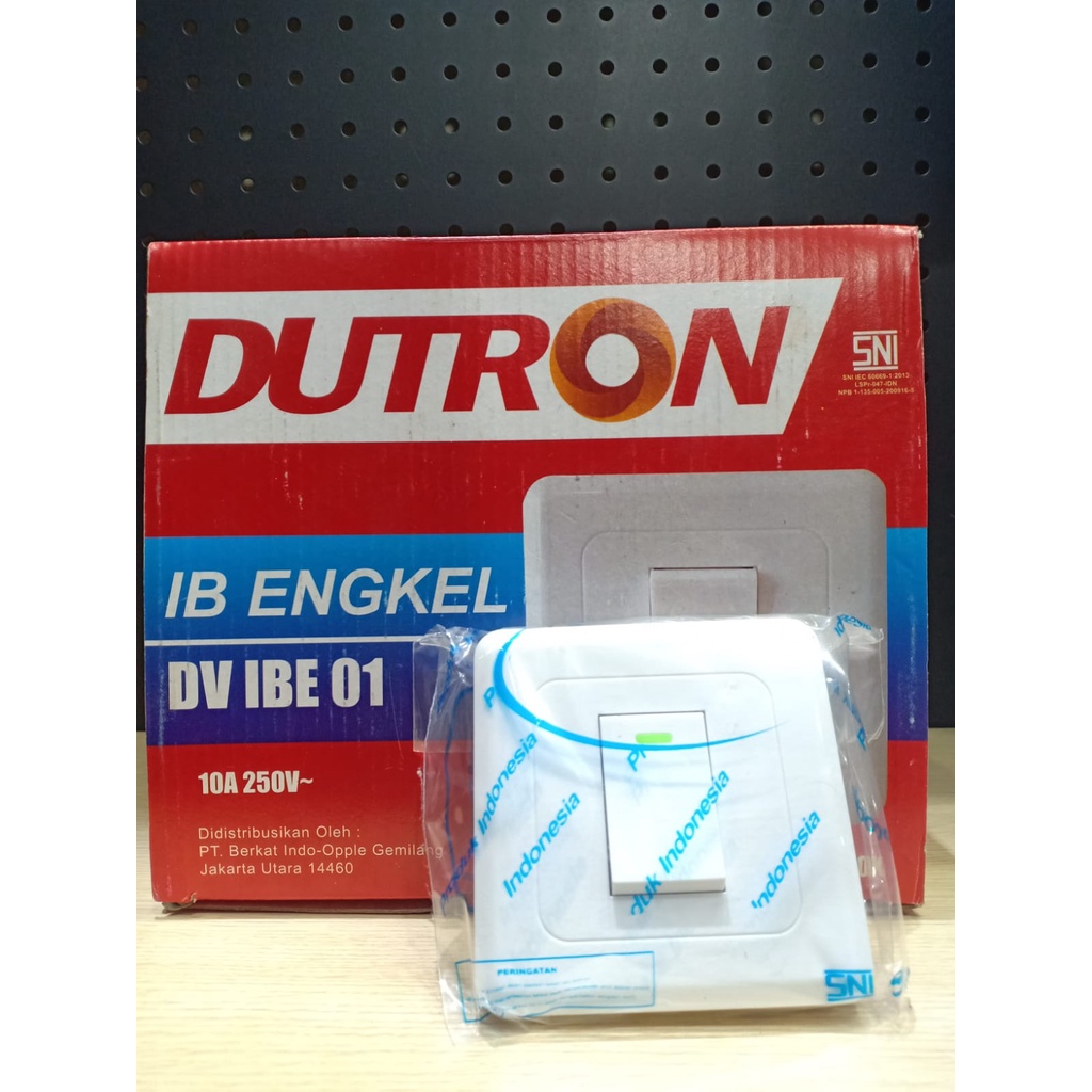 Dutron IB Engkel DV IBE 01 Saklar Inbow Single Saklar Tanam - SATUAN