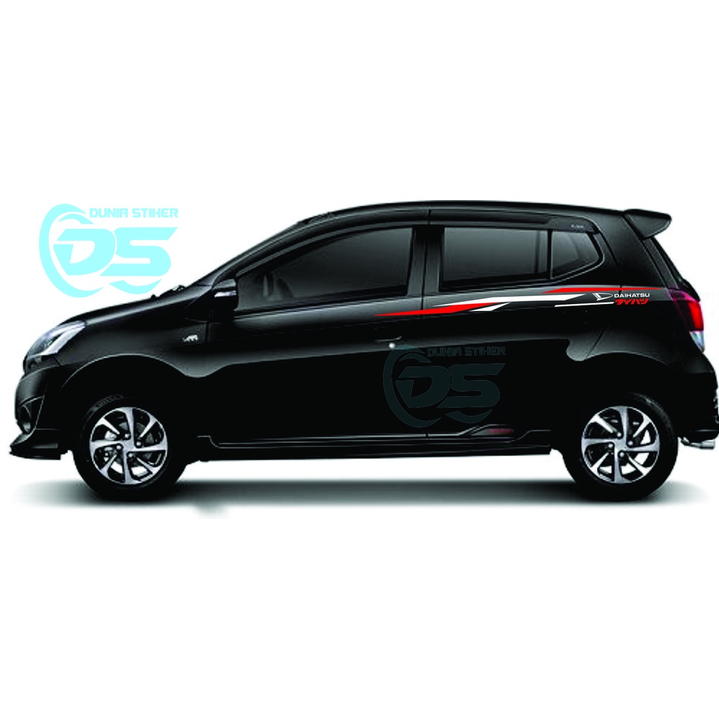 Cutting Stiker Mobil Ayla Stiker List Minimalis Stiker Mobil Daihatsu Ayla Stiker Aksesoris Mobil Ay
