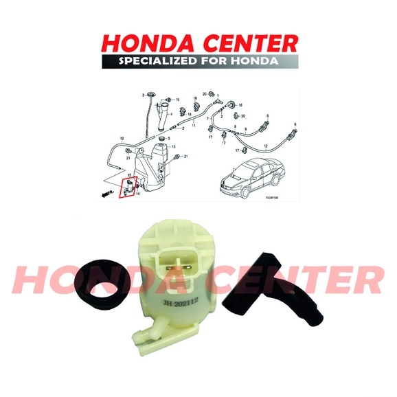 motor washer dinamo pompa tabung air wiper accord cp2 cr2 city gm2 gm6 jazz gk5 civic 2009 2010 2011 2012 2013 2014 2015 2016 2017 2018 2019 2020 2021