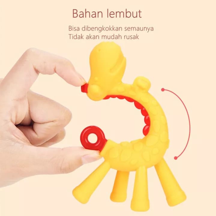 Teether Jerapah Mainan Gigitan Bayi Jerapah Teether Bayi Bpa Free Gigitan Bayi Silikon