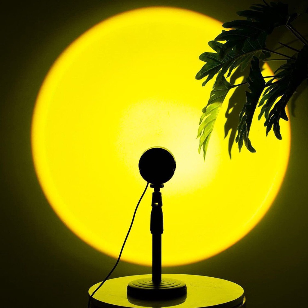 Lampu Sunset LED Aesthetic Kamar Rainbow USB Plug