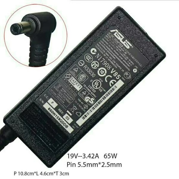 AC Adaptor Charger Laptop ASUS 19V 3.42A 65W 5.5mm x 2.5mm X552V X552E X552M X552W X751S X550 X550CC X550LD