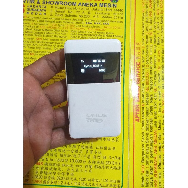 Modem Mifi Cyrus 21Mbps 3G & 2G Operator Gsm (Bekas)