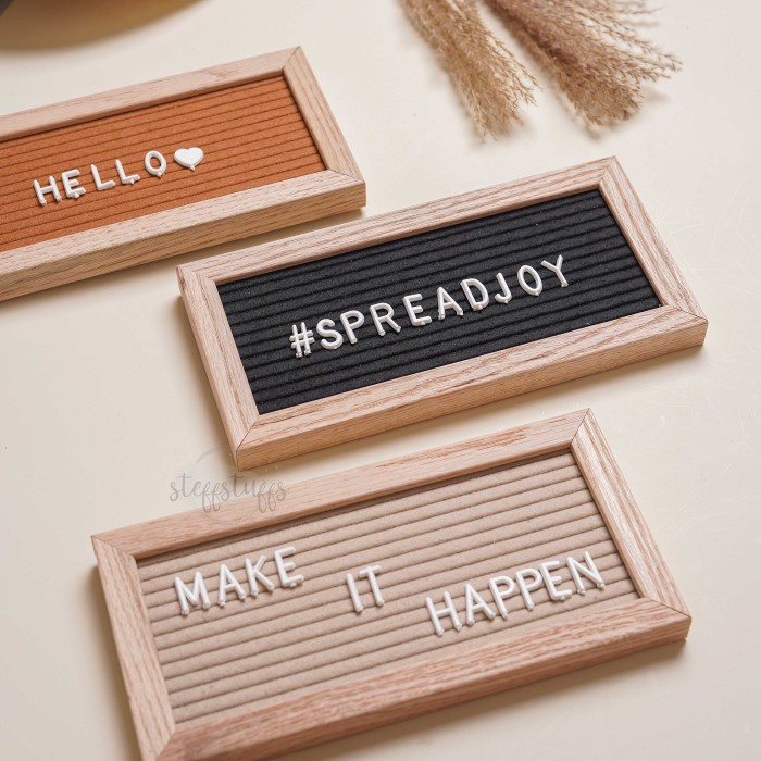 

MINI FELT LETTER BOARD PAPAN PESAN BAYI MESSAGE BOARD MILESTONE BABY